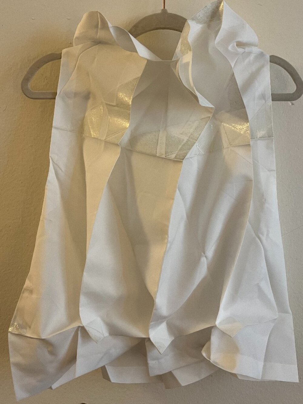 ISSAY MIYAKE rare white pleated blouse size S